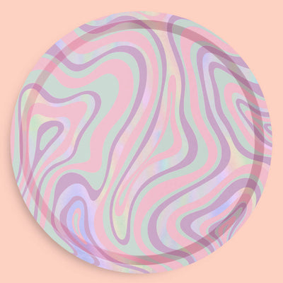 Space Girl Plates - 25 foil paper plates