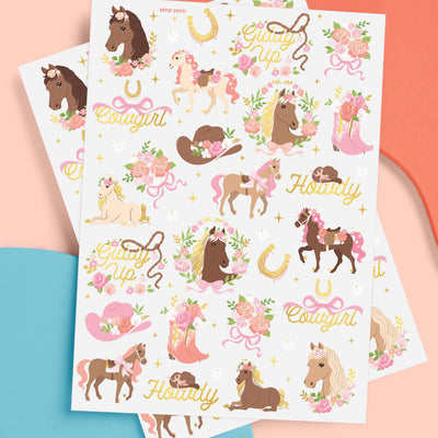 Horse Girl Tattoos - 52 temporary tattoos