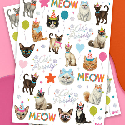Cat Bday Tats - 54 temporary tattoos