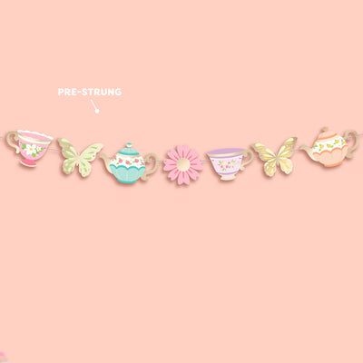 Let's Partea Banner - gold foil banner