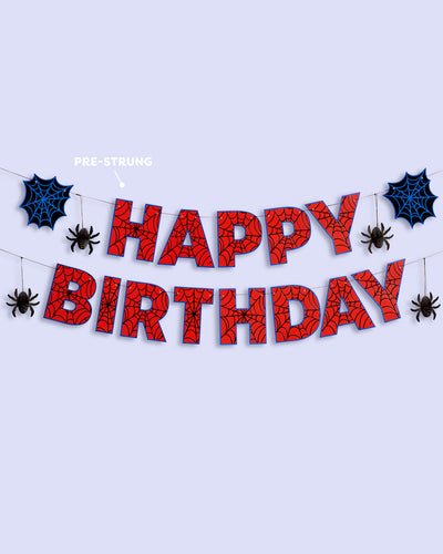 Spider Web 🕸️ Banner - 3D paper banner