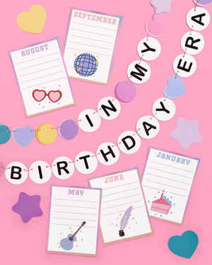 Bday Era Classroom Set - 18 bulletin board pieces