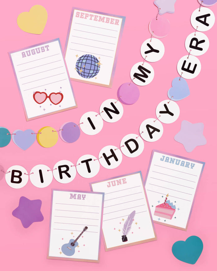Bday Era Classroom Set - 18 bulletin board pieces