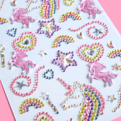 Unicorn Dreams Gem Set - 35 adhesive face gems