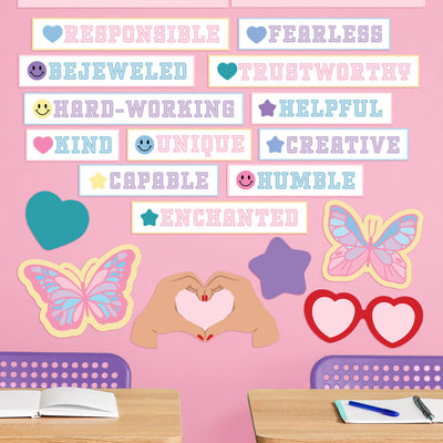Eras Classroom Affirmations Set -  20 bulletin board pieces