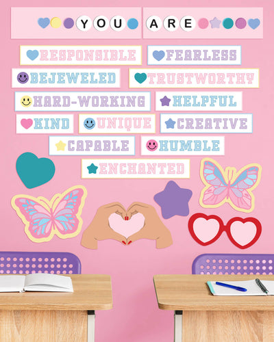 Eras Classroom Affirmations Set -  20 bulletin board pieces