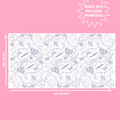 Eras Coloring Tablecloth - 1 tablecloth