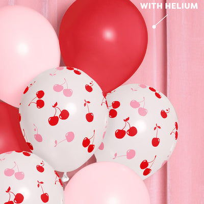 Cherry Balloon Pack - 24 latex balloons