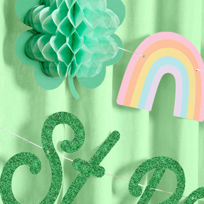 Happy St. Patty's Day Banner - 3D glitter banner