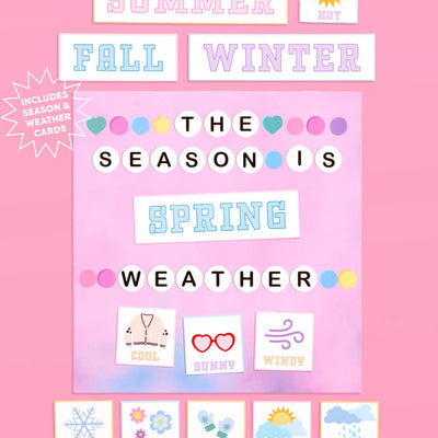 Eras Classroom Calendar Set - 79 bulletin board pieces