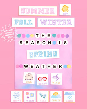 Eras Classroom Calendar Set - 79 bulletin board pieces
