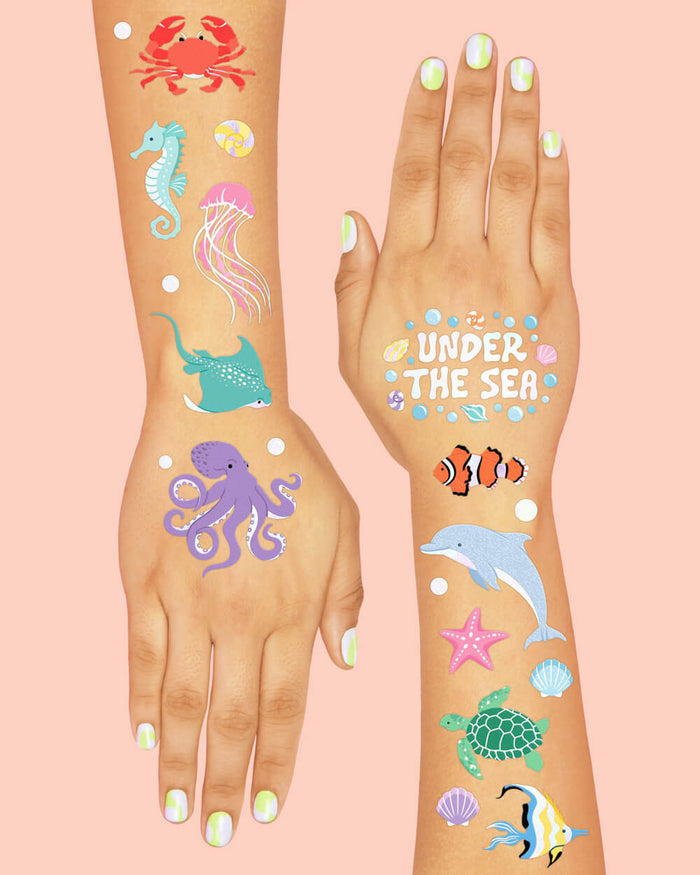 Under The Sea Tats - 64 temporary tattoos