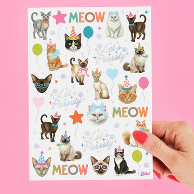 Cat Bday Tats - 54 temporary tattoos
