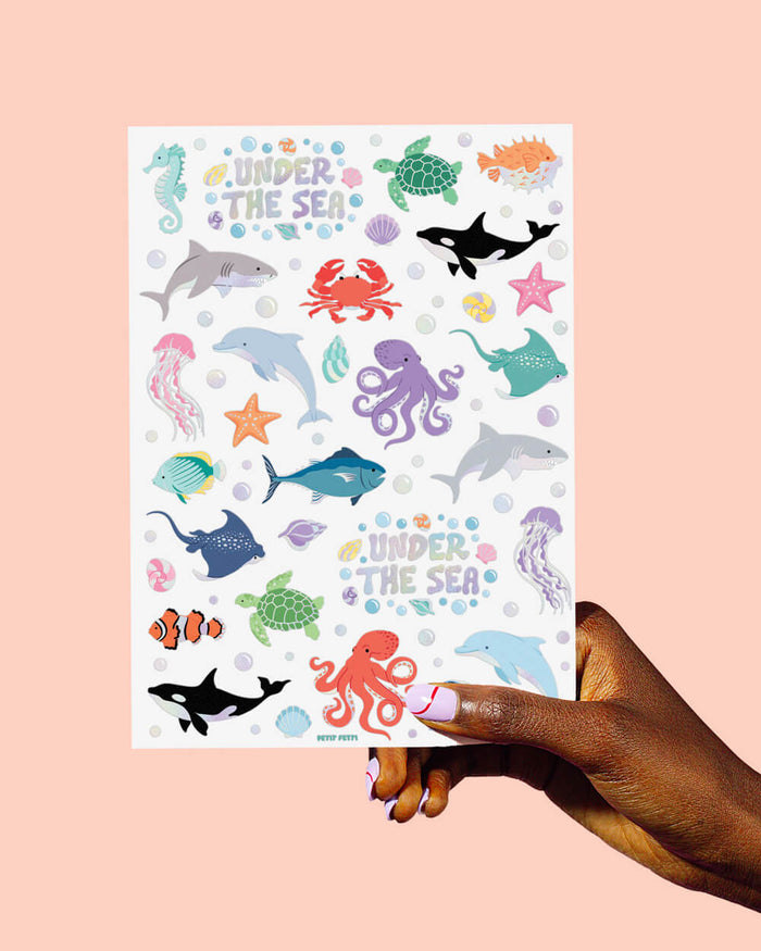 Under The Sea Tats - 64 temporary tattoos