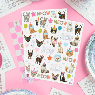 Cat Bday Tats - 54 temporary tattoos