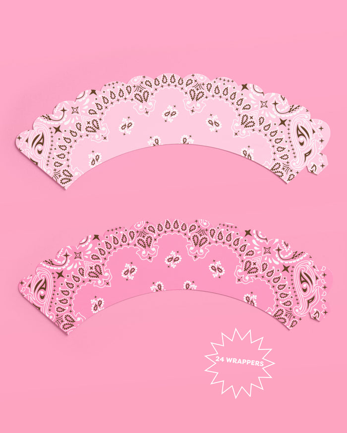 Cowgirl Cupcake Toppers - 24 toppers + sleeves