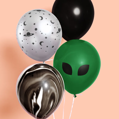 Alien Abduction Balloon Pack - 24 latex balloons