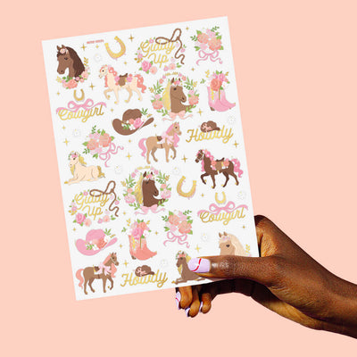 Horse Girl Tattoos - 52 temporary tattoos