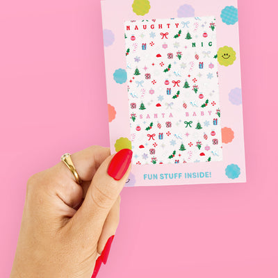 Santa Baby Nail Stickers - 744 adhesive nail stickers