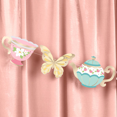 Let's Partea Banner - gold foil banner