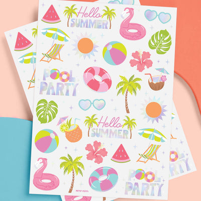 Pool Party Tats - 68 temporary tattoos