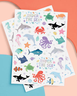 Under The Sea Tats - 64 temporary tattoos