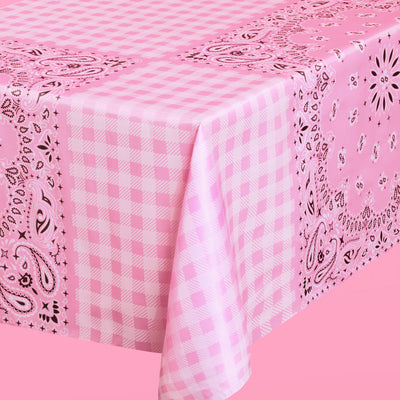 Cowgirl Tablecloth - washable tablecloth