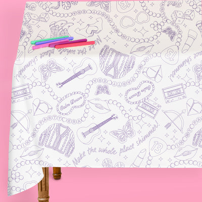 Eras Coloring Tablecloth - 1 tablecloth