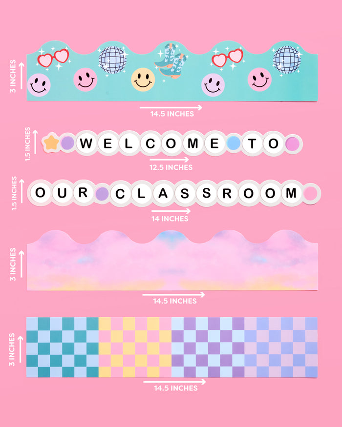Classroom Era Border Set - 88 bulletin board trims