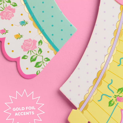 Tea Party Cupcake Wrappers - 24 pc tea cup set