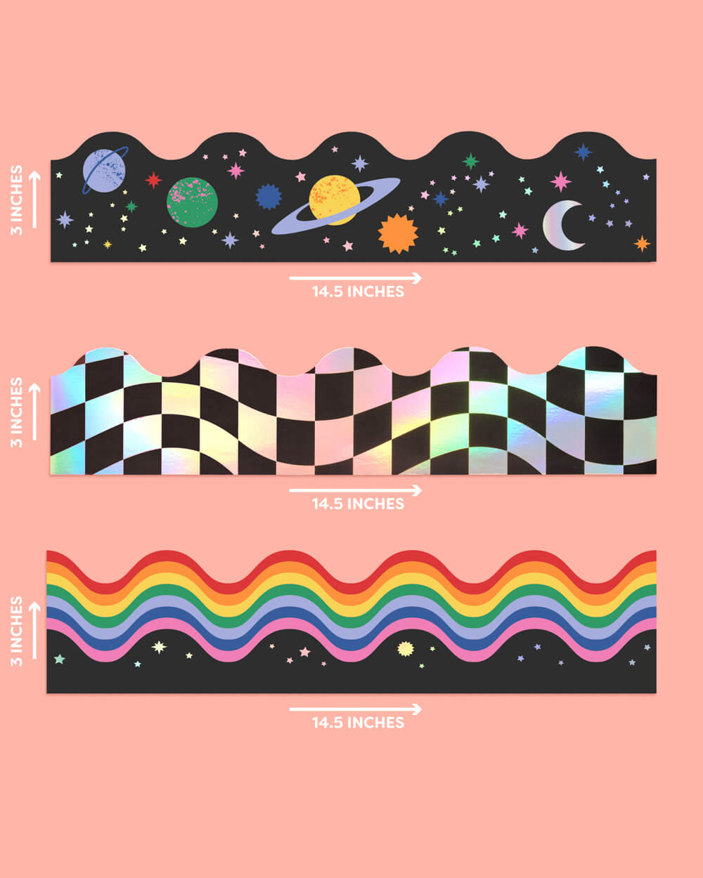 Space Classroom Border Set - 60 bulletin board trims