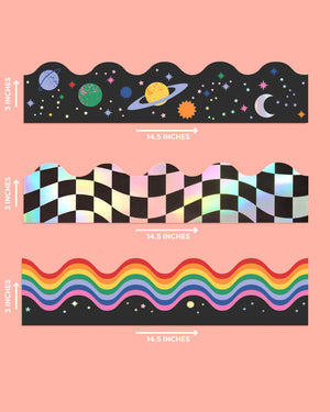 Space Classroom Border Set - 60 bulletin board trims