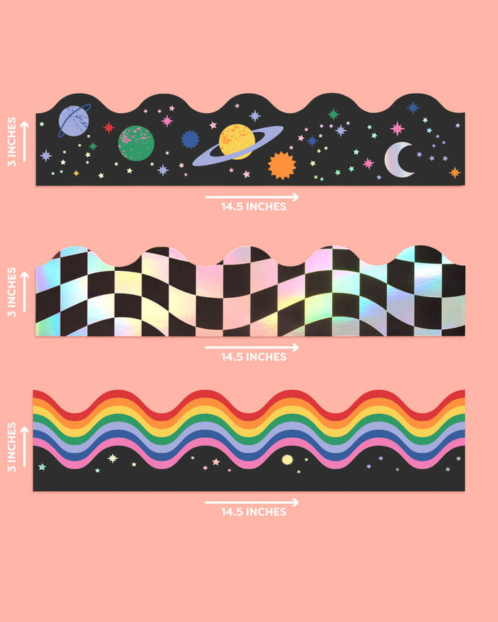 Space Classroom Border Set - 60 bulletin board trims