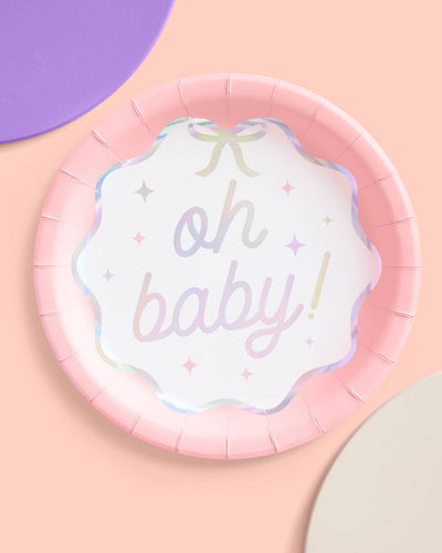 Oh Baby Plates - 25 paper plates
