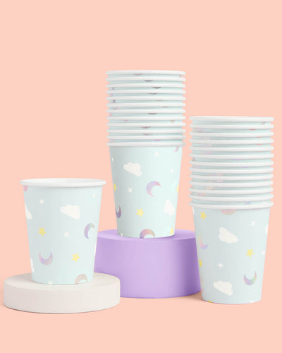 Over the Moon Cups - 50 paper cups
