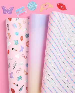 Gifting Era Wrapping Paper Set - 12 sheets + 16 tags