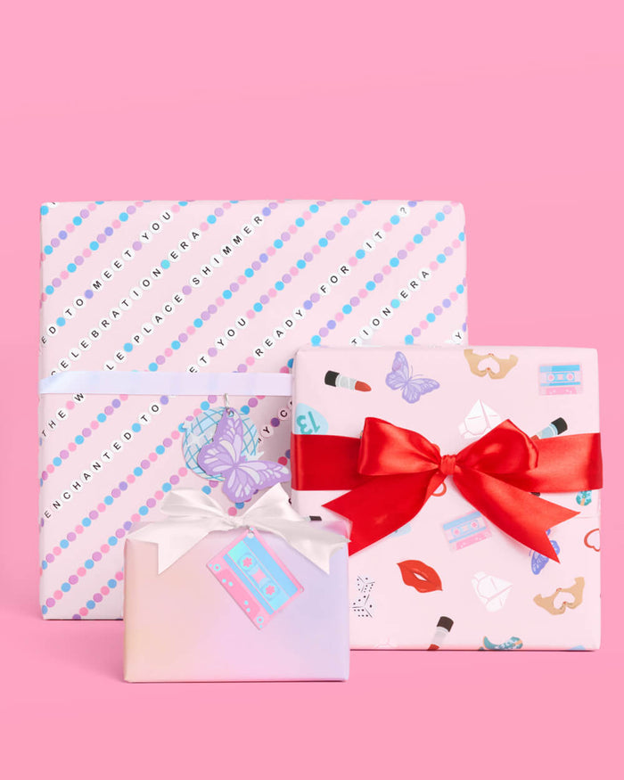 Gifting Era Wrapping Paper Set - 12 sheets + 16 tags