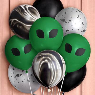 Alien Abduction Balloon Pack - 24 latex balloons
