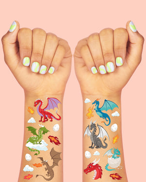 Fire Breather Tats - 40 foil temporary tattoos