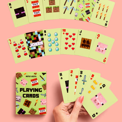 Pixel Mining Gamer Cards - 54 playing cards