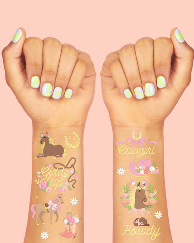 Horse Girl Tattoos - 52 temporary tattoos