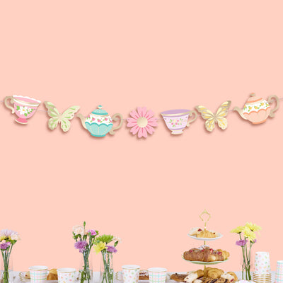 Let's Partea Banner - gold foil banner