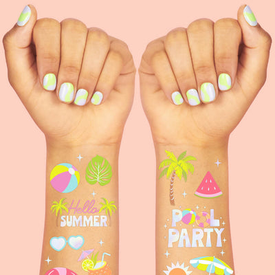 Pool Party Tats - 68 temporary tattoos