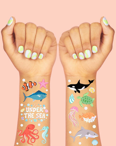 Under The Sea Tats - 64 temporary tattoos