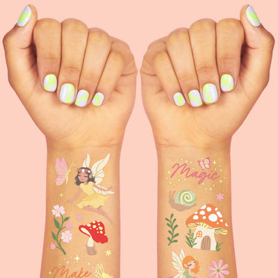Woodland Fairy Tats - 84 foil temporary tattoos
