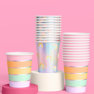 Rainbow Cups - 24 paper cups