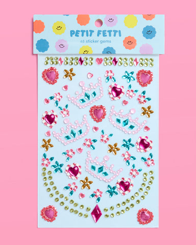 53 face gems including crowns, flowers, hearts + more