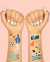 Soccer Tats - 54 foil temporary tattoos