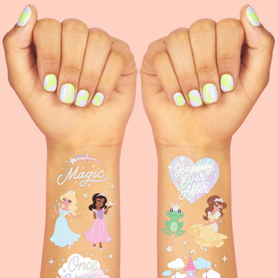 Princess Tats - 46 foil temporary tattoos