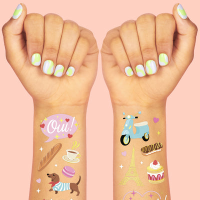 Ooh La La Tats - 62 foil temporary tattoos